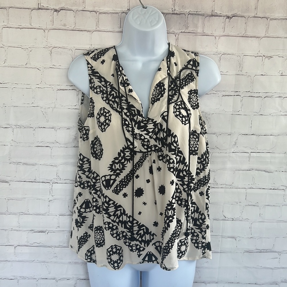 Anthropologie silk sleeveless top size 4